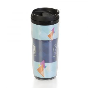 Caneca com tampa e porta foto 400ml YBX12777